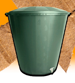 Sud na vodu 300 l zelený vč. víka a výpustného ventilu