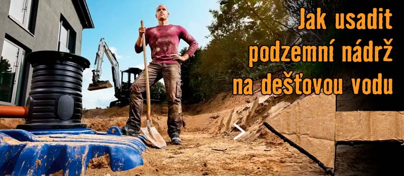Jak usadit podzemní nádrž na dešťovou vodu