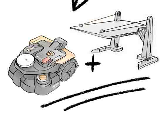 Přístřešek pro robotickou sekačku WORX zdarma