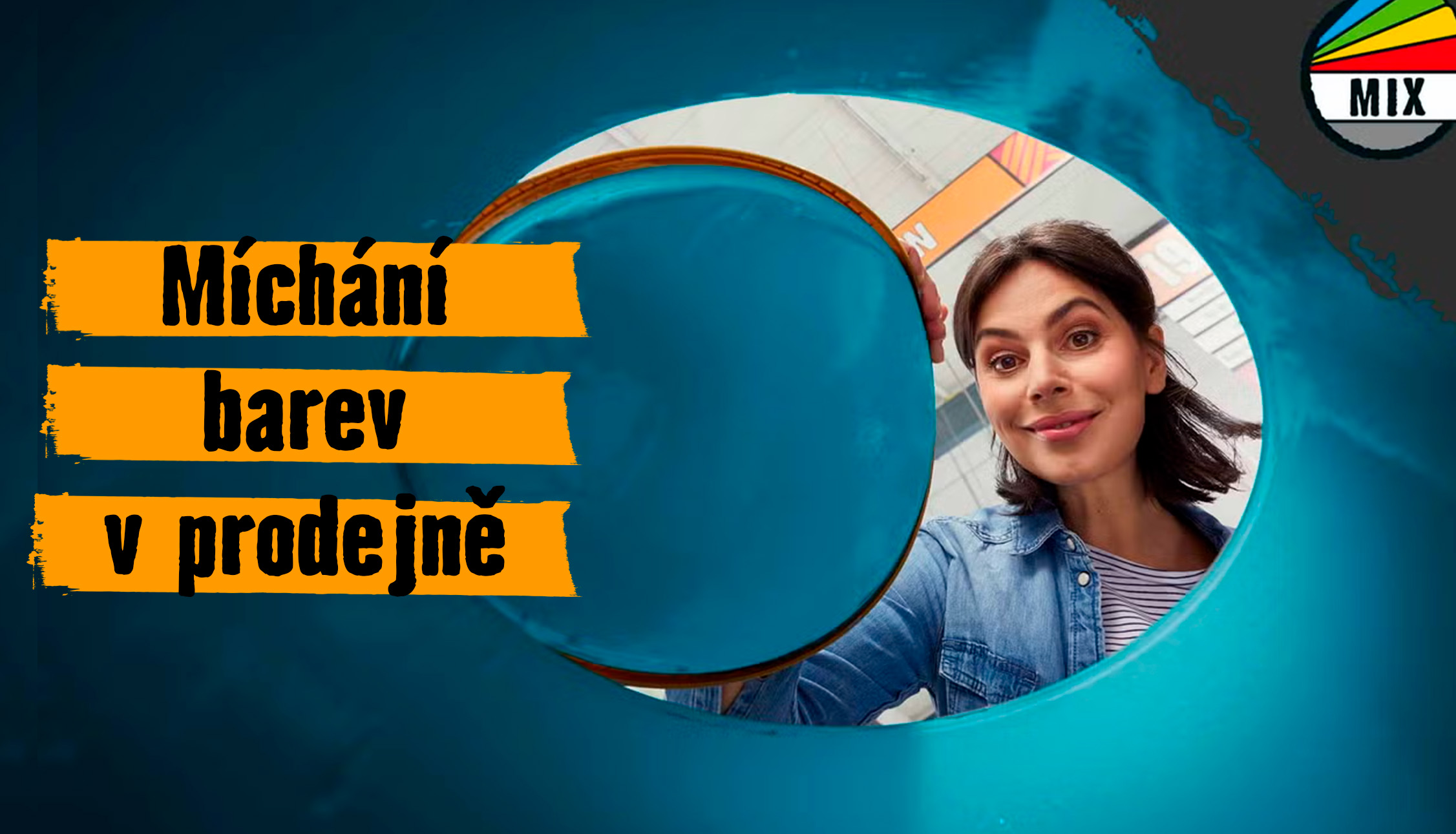 Míchání barev v prodejně