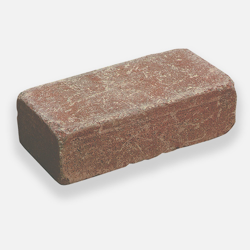 Betonová cihla lícová 1 rumplovaná 24 x 11,5 x 7 cm červenohnědá