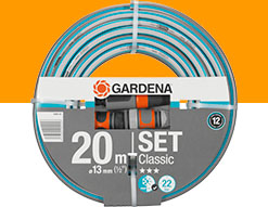 Hadice na vodu GARDENA Classic 1/2" délka 20 m vč. armatur
