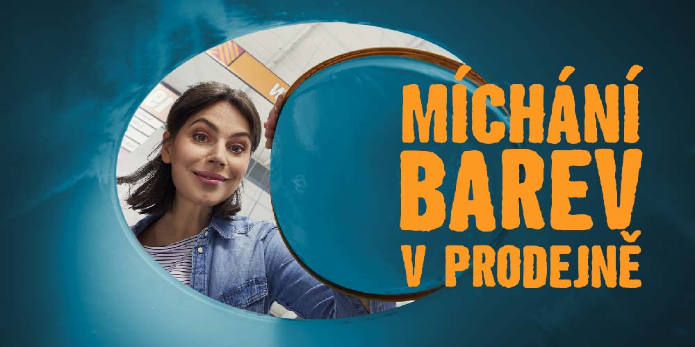 Míchání barev v prodejně