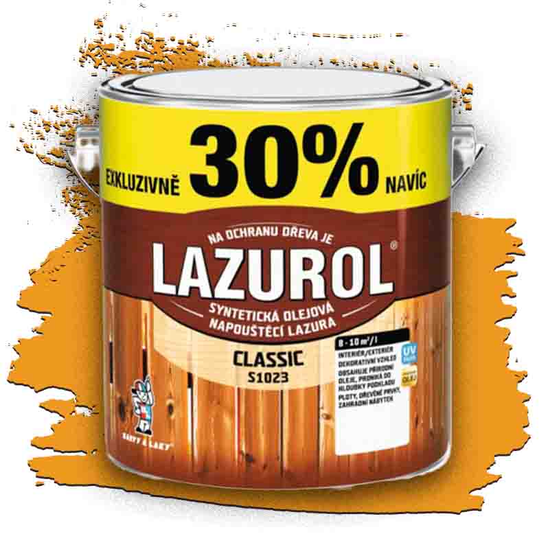 Olejová lazura Lazurol Classic Palisandr 2L +30 % navíc